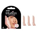 WILKINSON SWORD - Intuition Dermaglow voor vrouwen | Gezichtshaarverwijderaar en exfoliërende dermaplaningtool | Verpakking van 3 navullingen